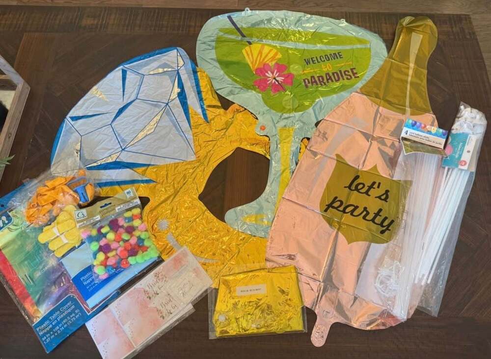 Margs and Matrimony Bachelorette Party Balloons and Decor Lot